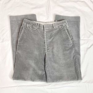 Vintage Lands' End Corduroy Pants, Gray Size 31", style cut #4703
